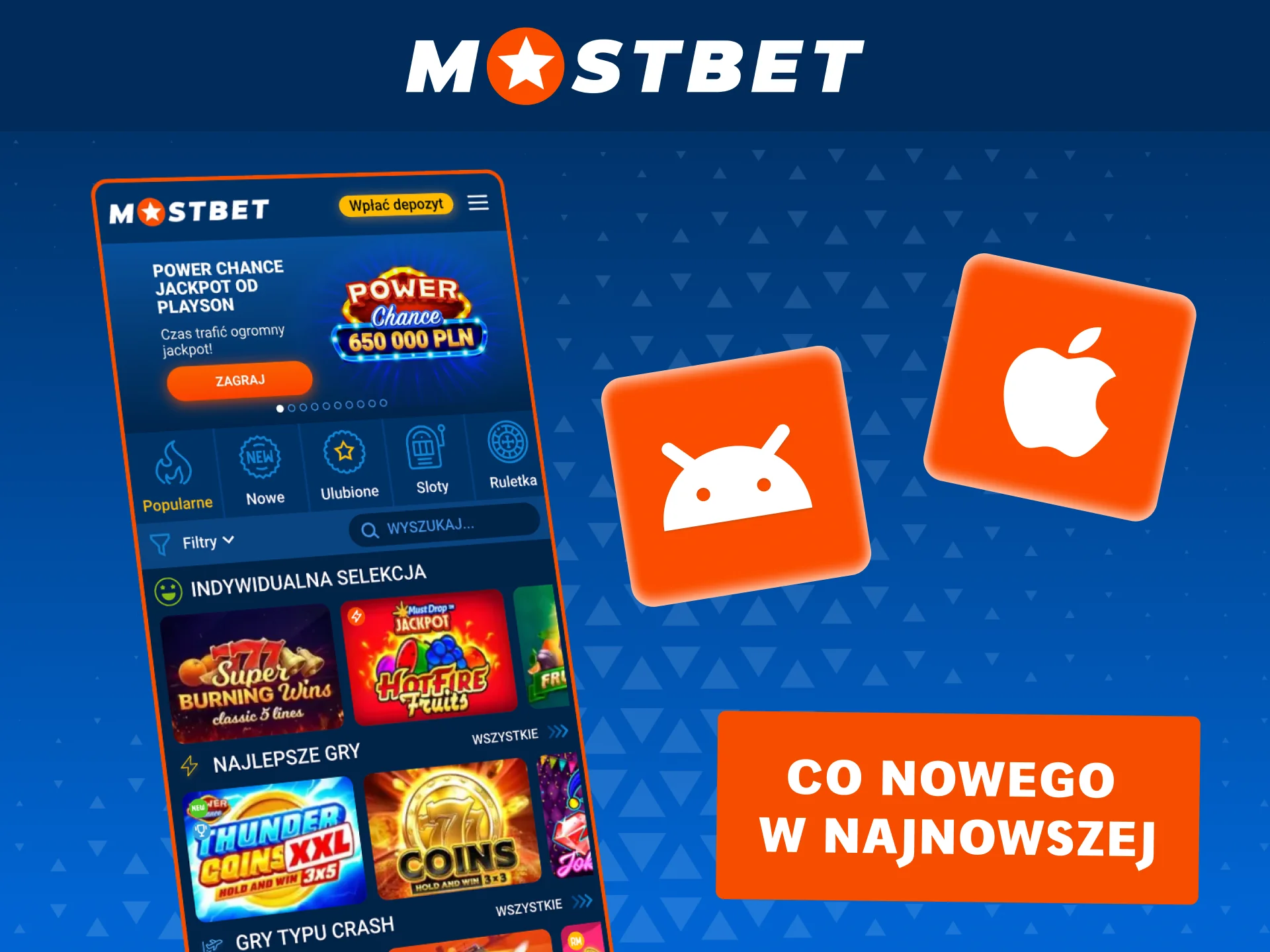 Zaktualizuj Mostbet i korzystaj z szybszego ładowania gier.