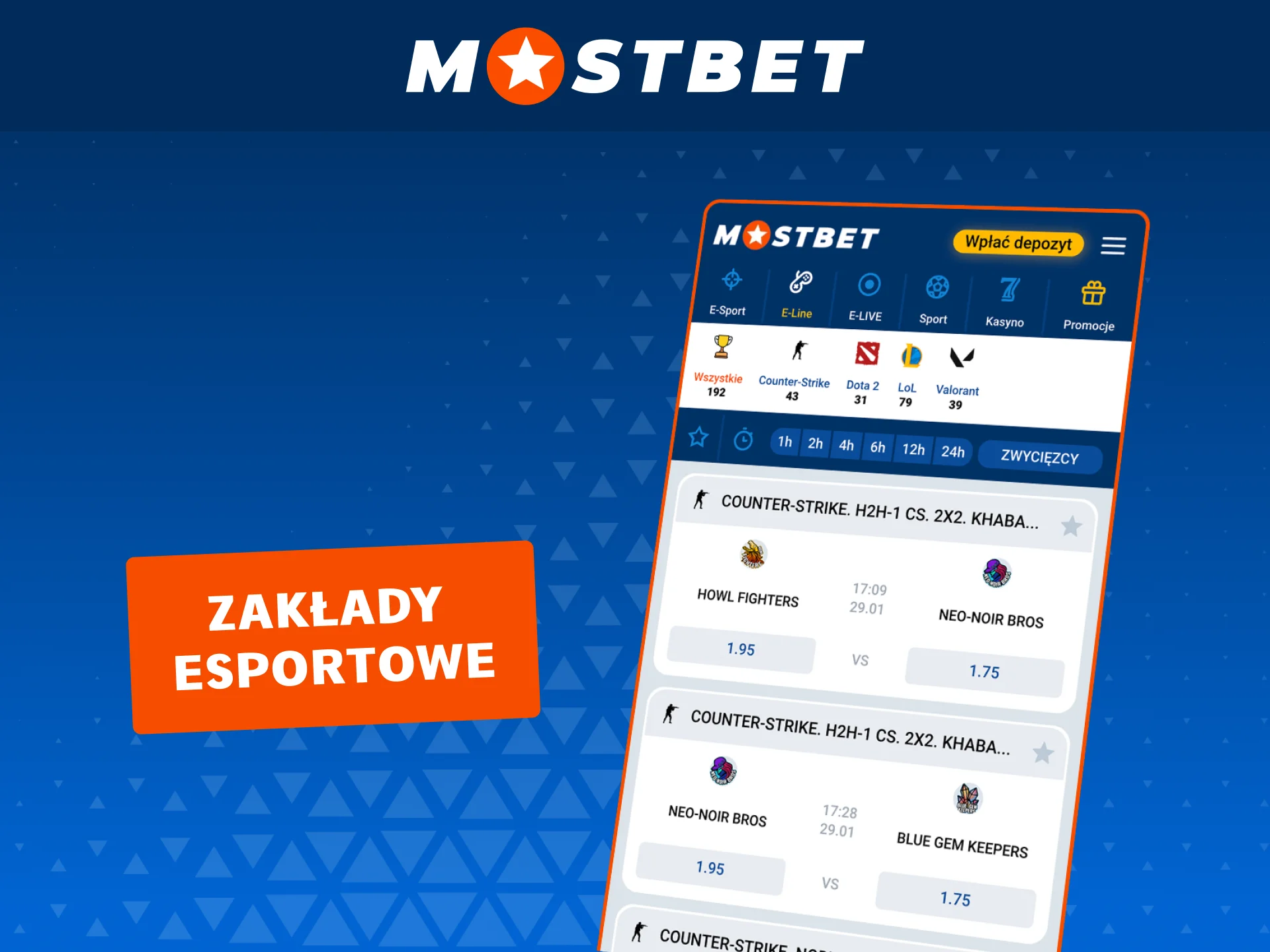 Obstawiaj turnieje eSportowe w aplikacji Mostbet szybko i wygodnie.