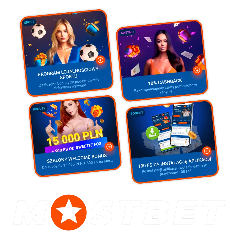 Skorzystaj z promocji Mostbet w kasynie i zakładach sportowych w Polsce.