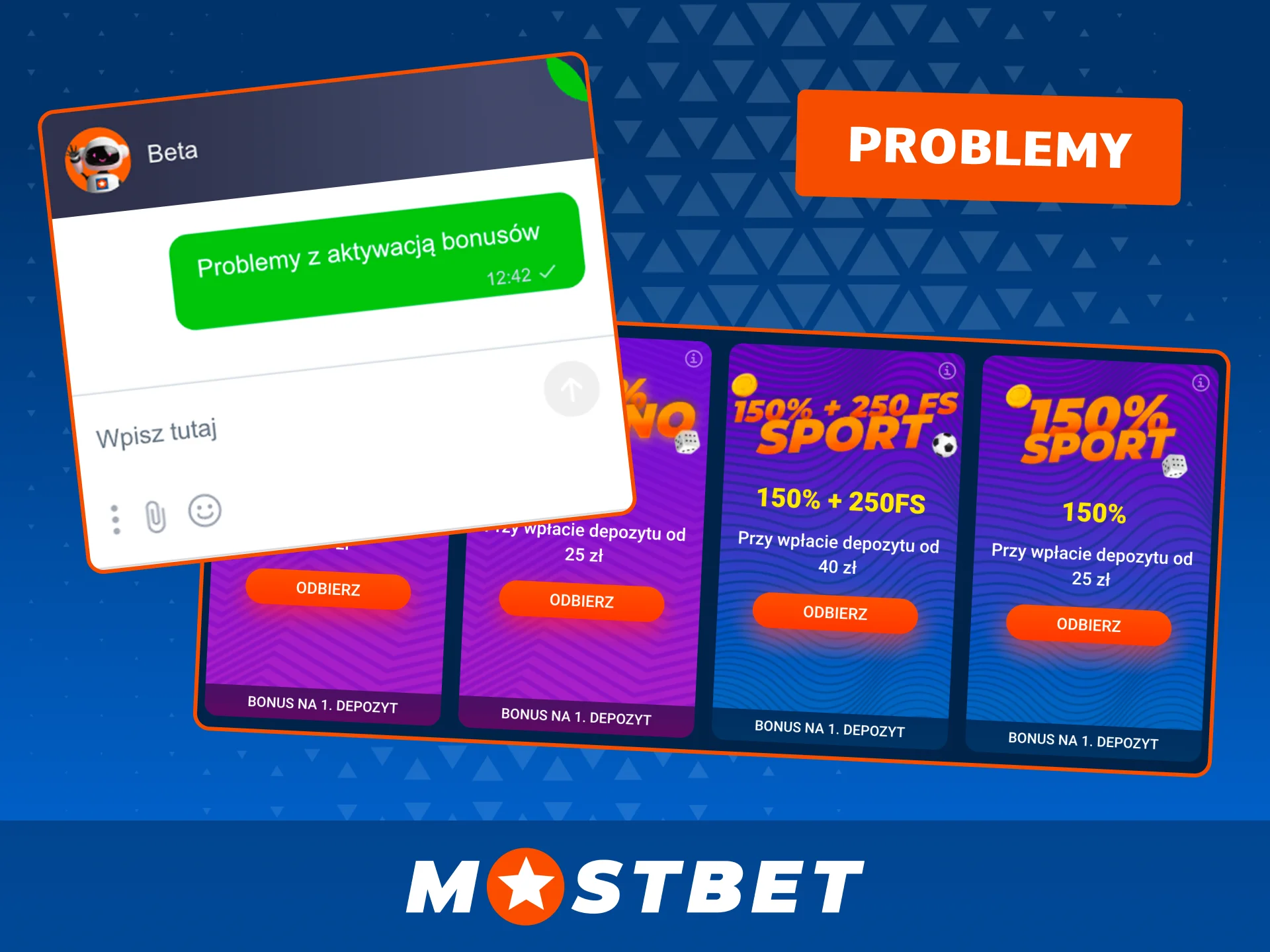 Masz problem z bonusem, skontaktuj się z obsługą Mostbet i uzyskaj pomoc.