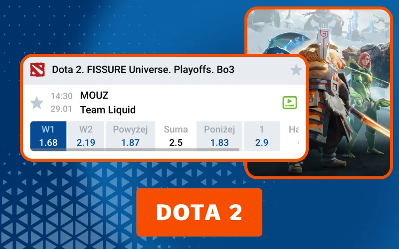Wybierz zakłady e-sportowe w Mostbet i obstawiaj Dota 2.