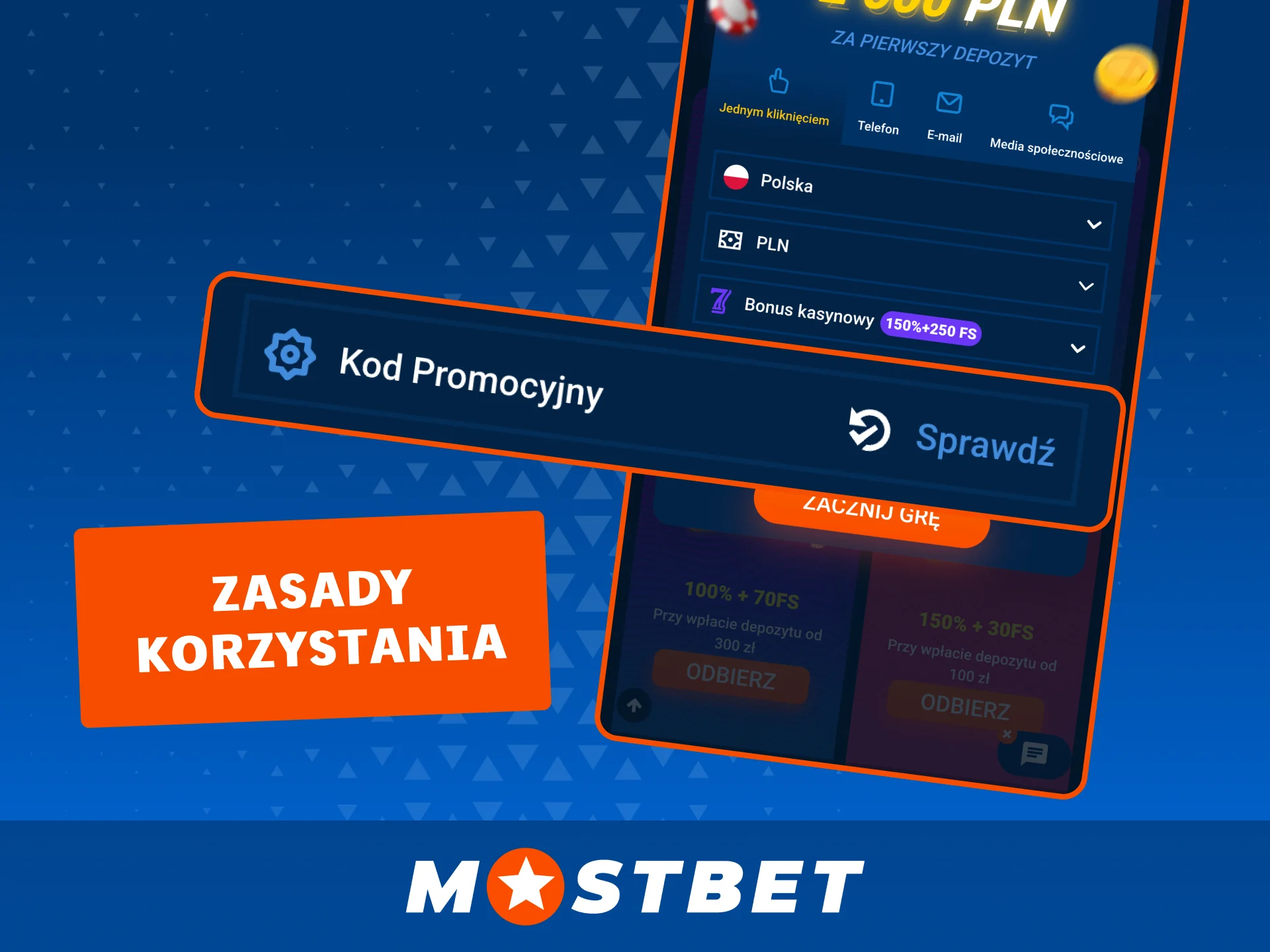 Użyj kodu promocyjnego Mostbet i odbierz bonusy, pamiętając o zasadach jego użycia.