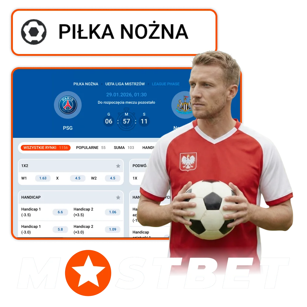Załóż konto w Mostbet Polska i zacznij obstawiać ulubione mecze.