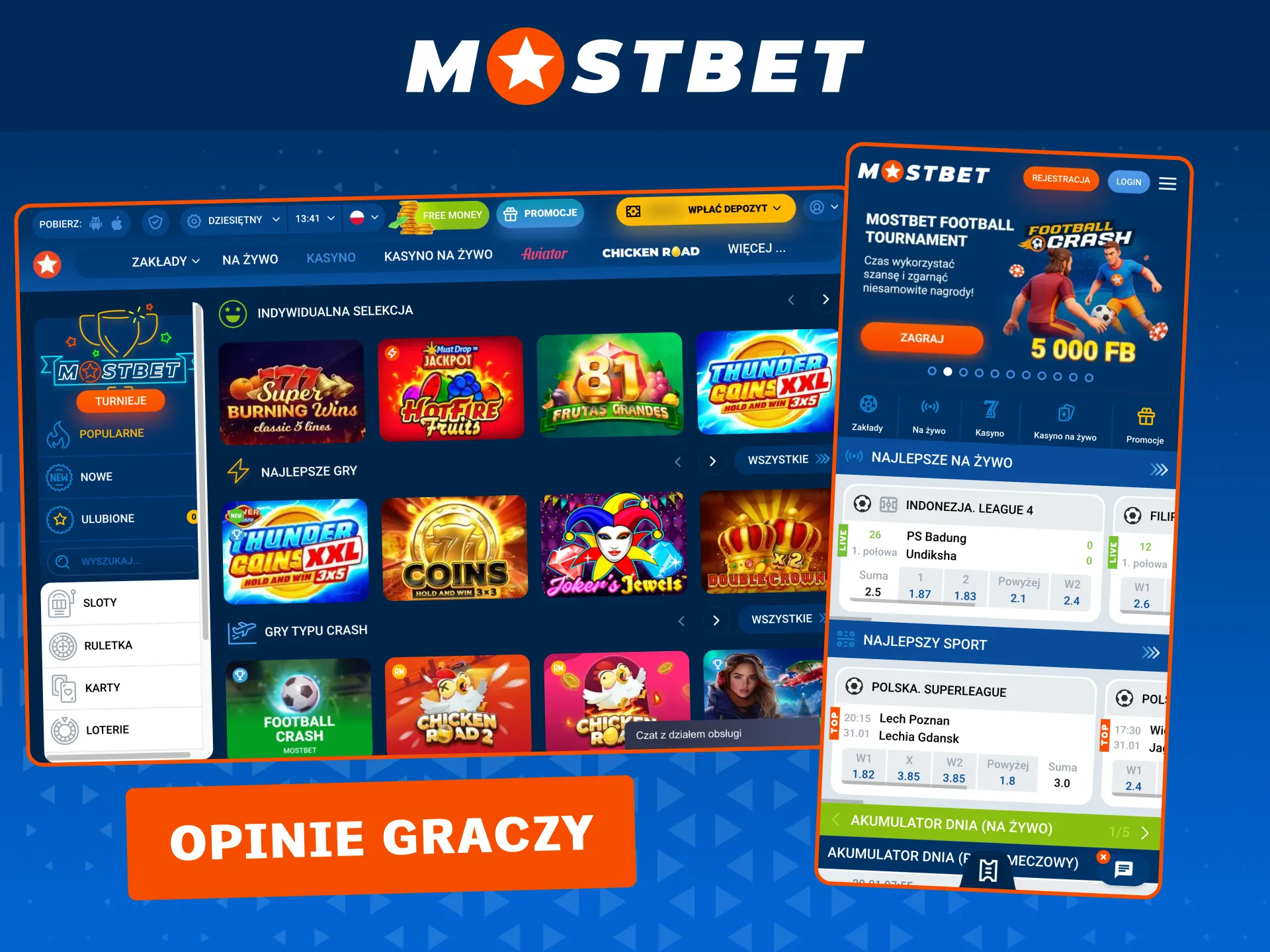 Mostbet oferuje licencjonowane gry od zaufanych dostawców i prosty układ strony.