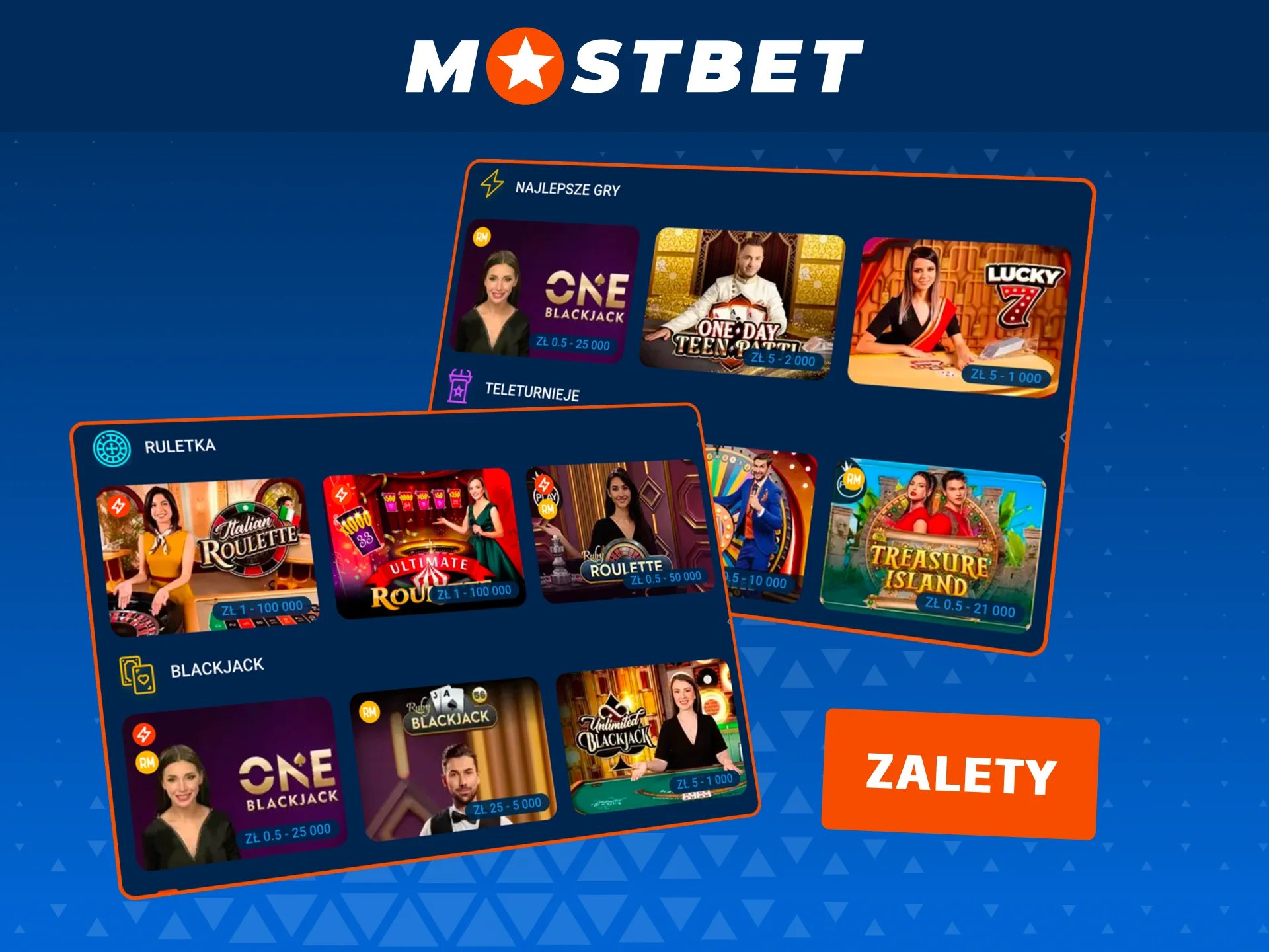 Doświadcz realistycznej gry w kasynie na żywo Mostbet z profesjonalnymi krupierami.