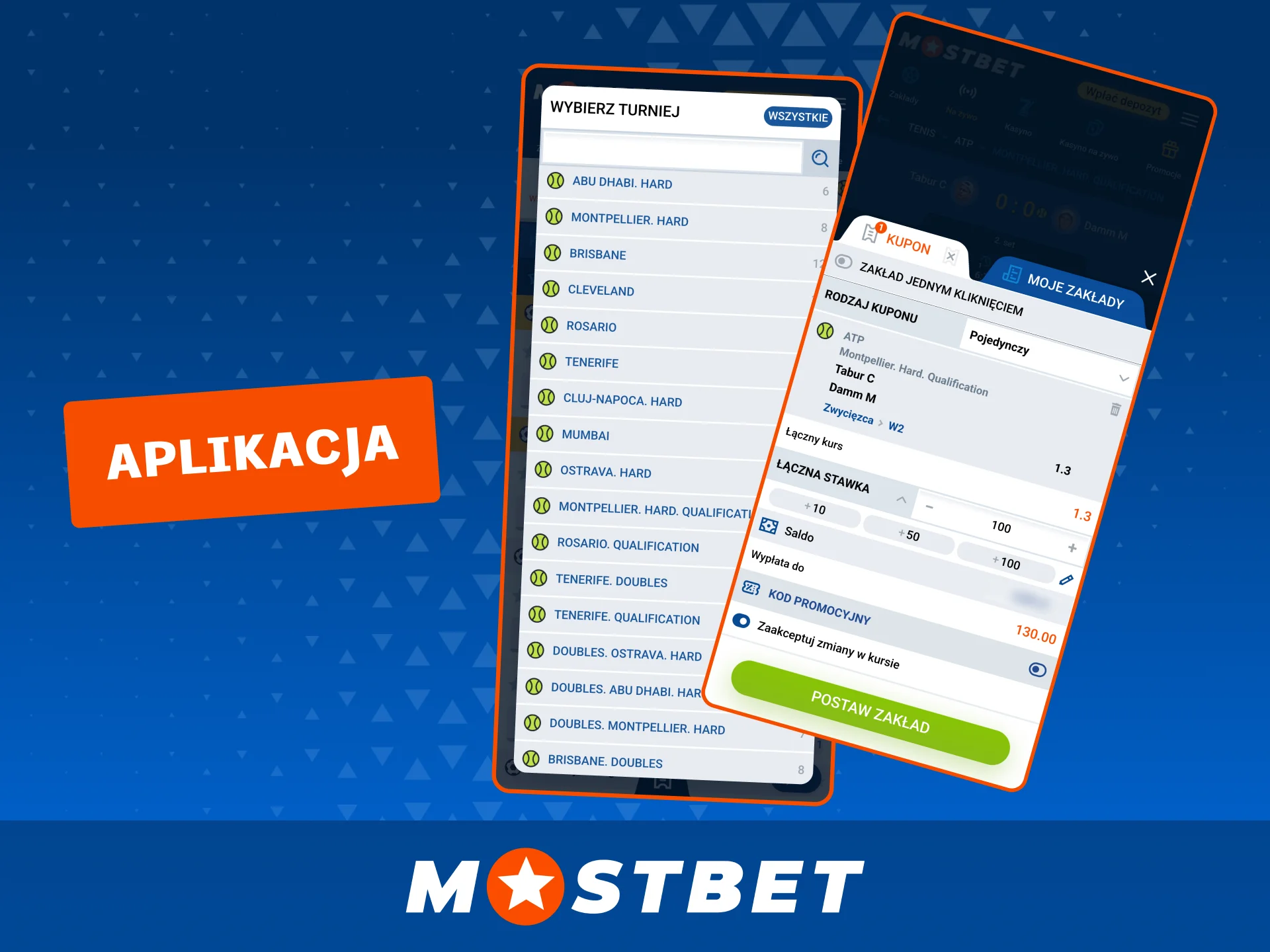 Aplikacja Mostbet pozwala obstawiać mecze tenisowe szybko i wygodnie.