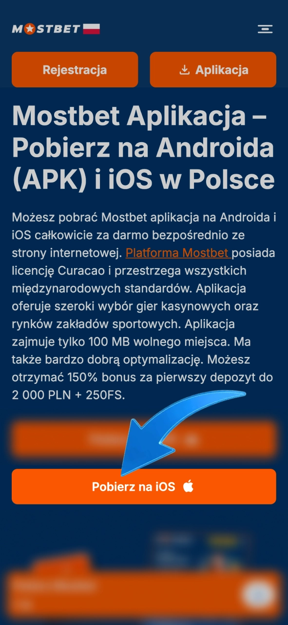 Zainstaluj Mostbet na iOS i miej swoje zakłady zawsze pod ręką gdziekolwiek jesteś.